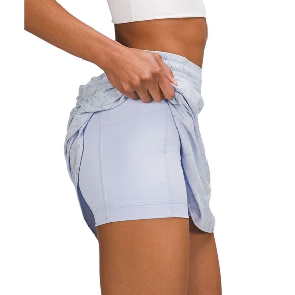 Lululemon Hotty Hot High-Rise Skirt *Long *Gravel Dust Pastel Blue Multi - Picture 5 of 10